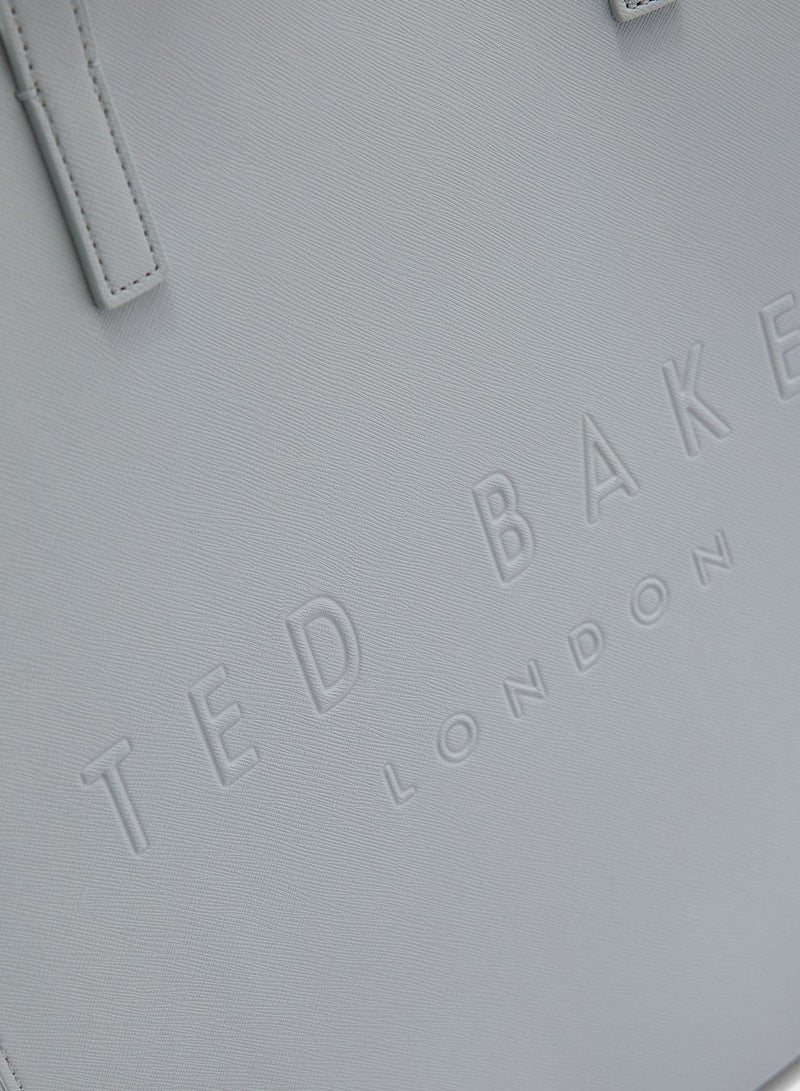 Ted Baker - Soocon Large Crosshatch Shoulder Bag Grey - Image 1