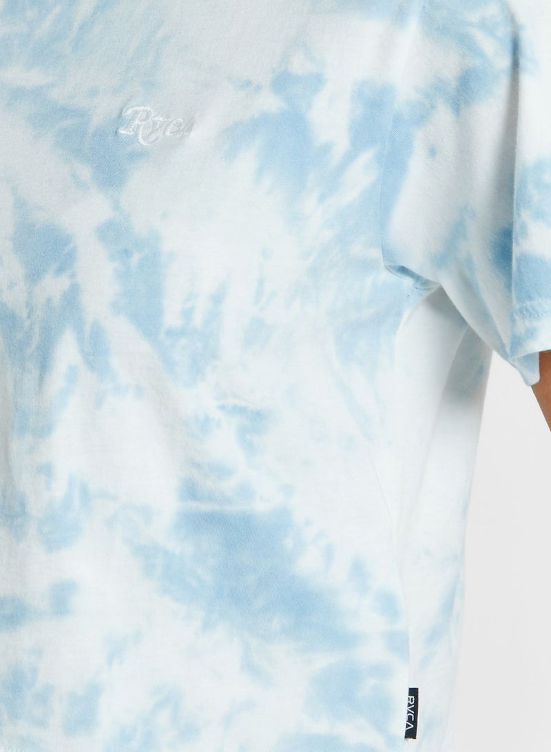 rvca Delirious T-Shirt Blue-white - Image 3