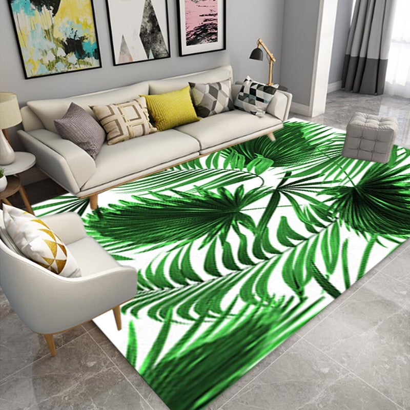 بساط أرضية بطابع أوروبي أخضر 40x60(WxL)سم  - Image 1