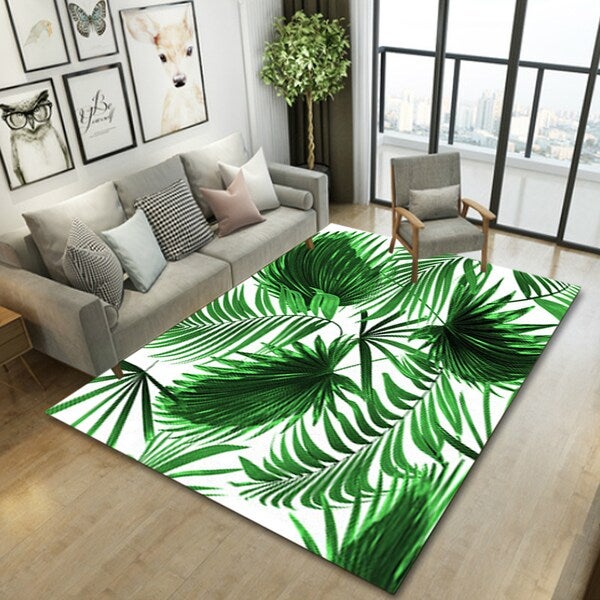 بساط أرضية بطابع أوروبي أخضر 40x60(WxL)سم  - Image 4