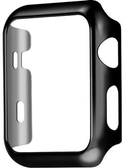 Coteetci Black Frame TPU Protective Cover For Apple Watch S1/2/3 Clear 