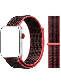 Nylon Replacement Smart Watch Band For Apple Watch Pink/Red/Black