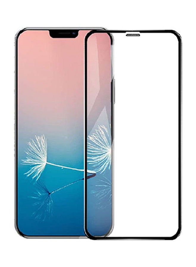 SHAPINGFORCE Tempered Glass Screen Protector For Apple iPhone 12 Black/Clear - Image 2