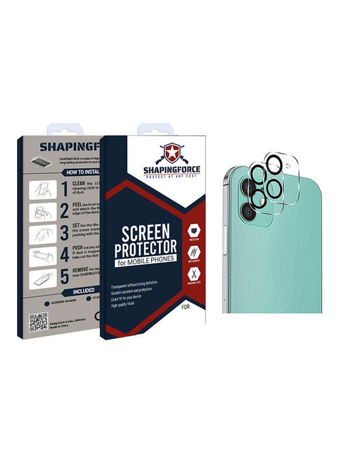 SHAPINGFORCE 2-Piece Camera Lens Protector Set For Apple iPhone 12 Clear - Image 1