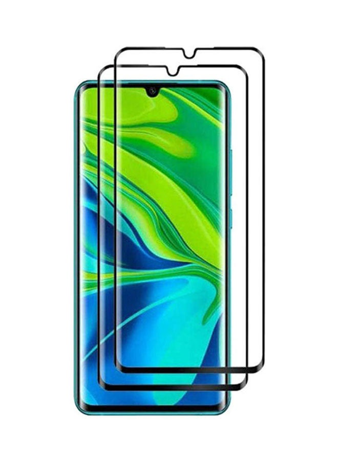 SHAPINGFORCE 2-Piece  Tempered Glass Screen Protector Set For Xiaomi MI Note 10 Pro Clear