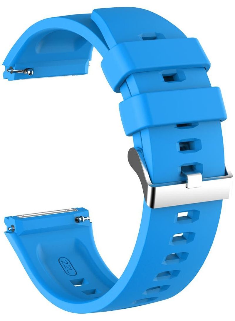 Premium Silicone Smartwatch Band For Huawei Gt2E Sky Blue  - Image 1