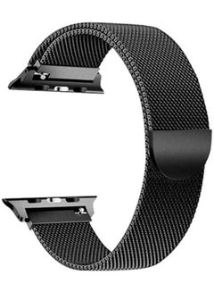 Pulsera Stainless Steel Milanese Loop Strap For Apple Watch 3/4 Series Black