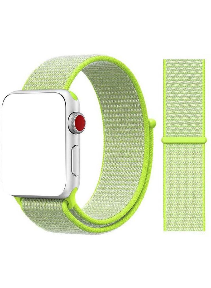 Replacement Nylon Smartwatch Strap Band For Apple Series Smart Watch 1/2/3/4 Green