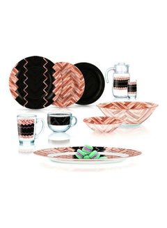 46-Piece Arcopal Dinnerware Set Black