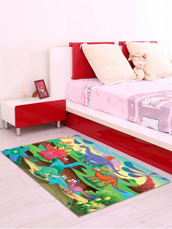 1-Piece Cartoon Animal Zoo Soft Anti-Skid Fashion Mat Green 40x60cm - Image 3