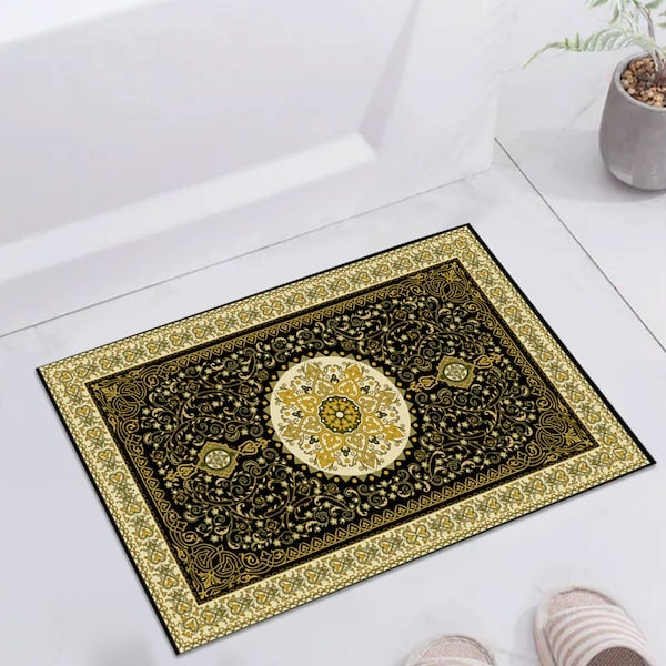 سجادة عصرية مضادة للانزلاق بتصميم أشكال ملونة من قطعة واحدة متعدد الألوان 50x80سم - Image 5