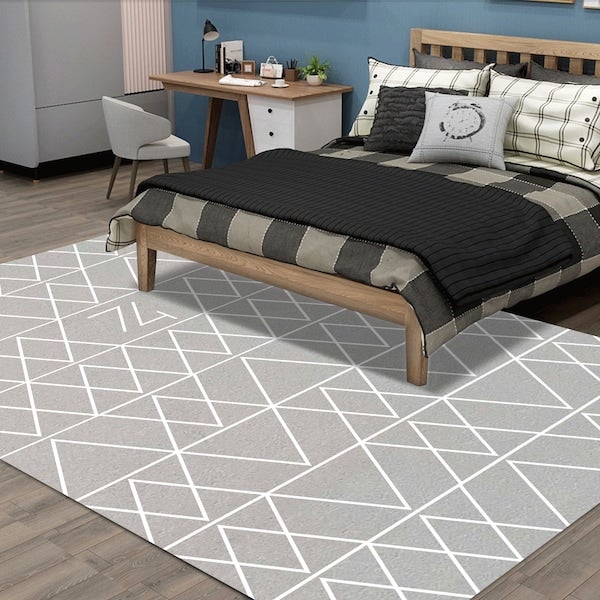 Simple Nordic Style Anti-Slip Fashion Carpet Grey 60x90cm  - Image 3