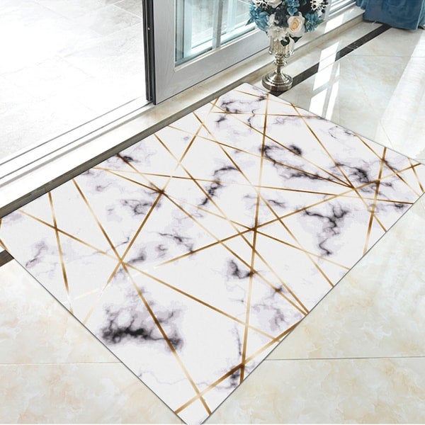 Nordic Style Geometry Print Anti-Slip Fashion Carpet Multicolour 60x90cm  - Image 2