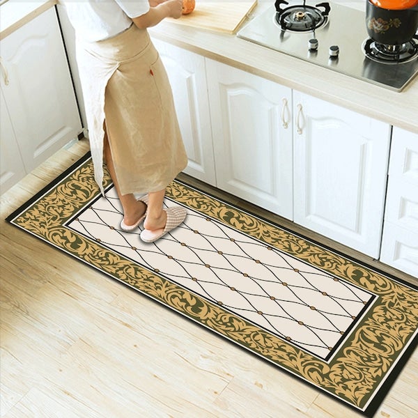 Vintage Luxury Anti-Slip Fashion Carpet Multicolour 60x90cm  - Image 3