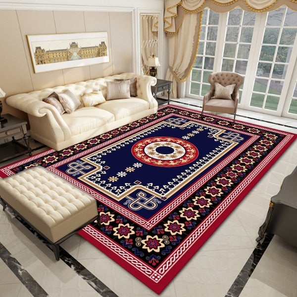 1-Piece Softness Geometric Pattern European Style Carpet, Synthetic Fibre, Rectangle Multicolour 40x60cm - Image 4