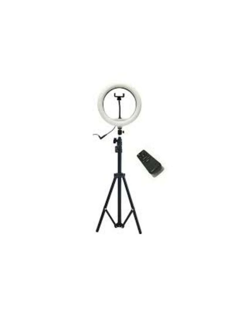 Portable Selfie Led Ring Light Black - Image 1