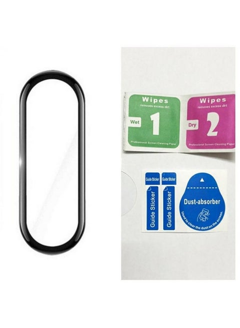 Protective Glass Screen Protector With Cleaning Tools For Mi Band 5 Transparent