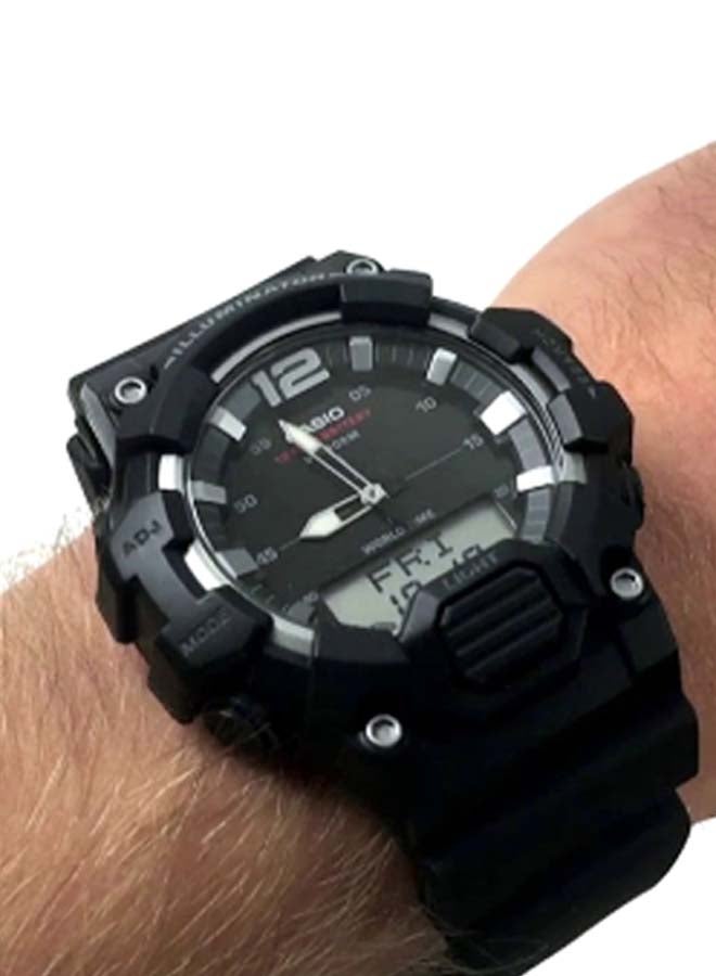 كاسيو ساعة يد إليمونيتر رقمية وبعقارب وحركة كوارتز للرجال - Image 2