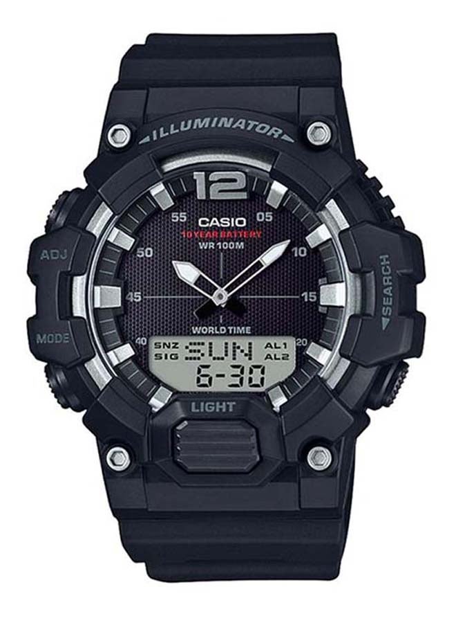 كاسيو ساعة يد إليمونيتر رقمية وبعقارب وحركة كوارتز للرجال - Image 1