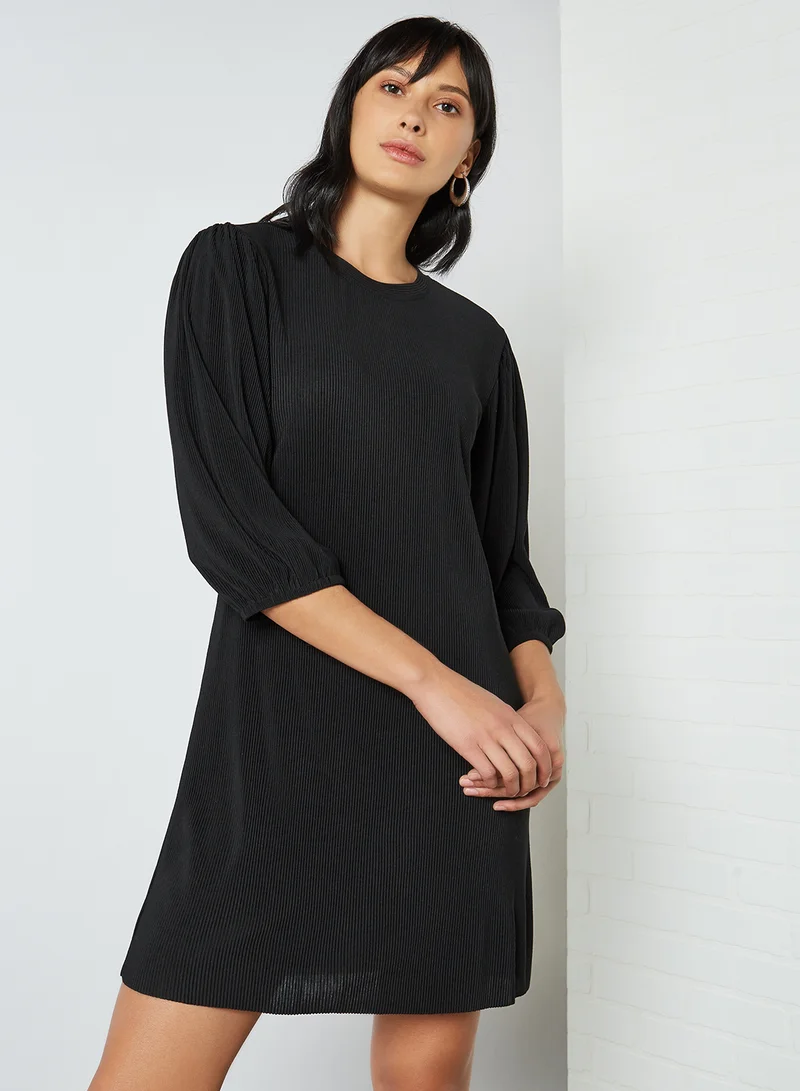 Jacqueline de Yong Solid Puffed Sleeve Dress