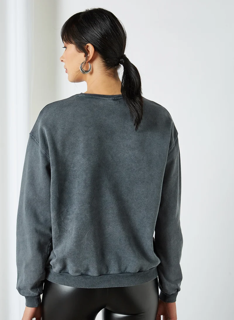 PIECES Nancy Sweatshirt Black(C-N10)