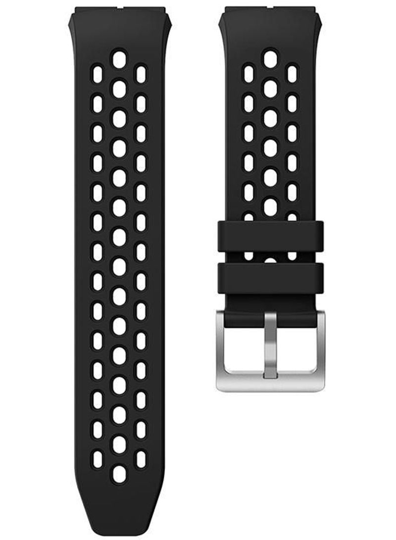 Openwork Silicone Smartwatch Band For Huawei Gt2E Watches Black