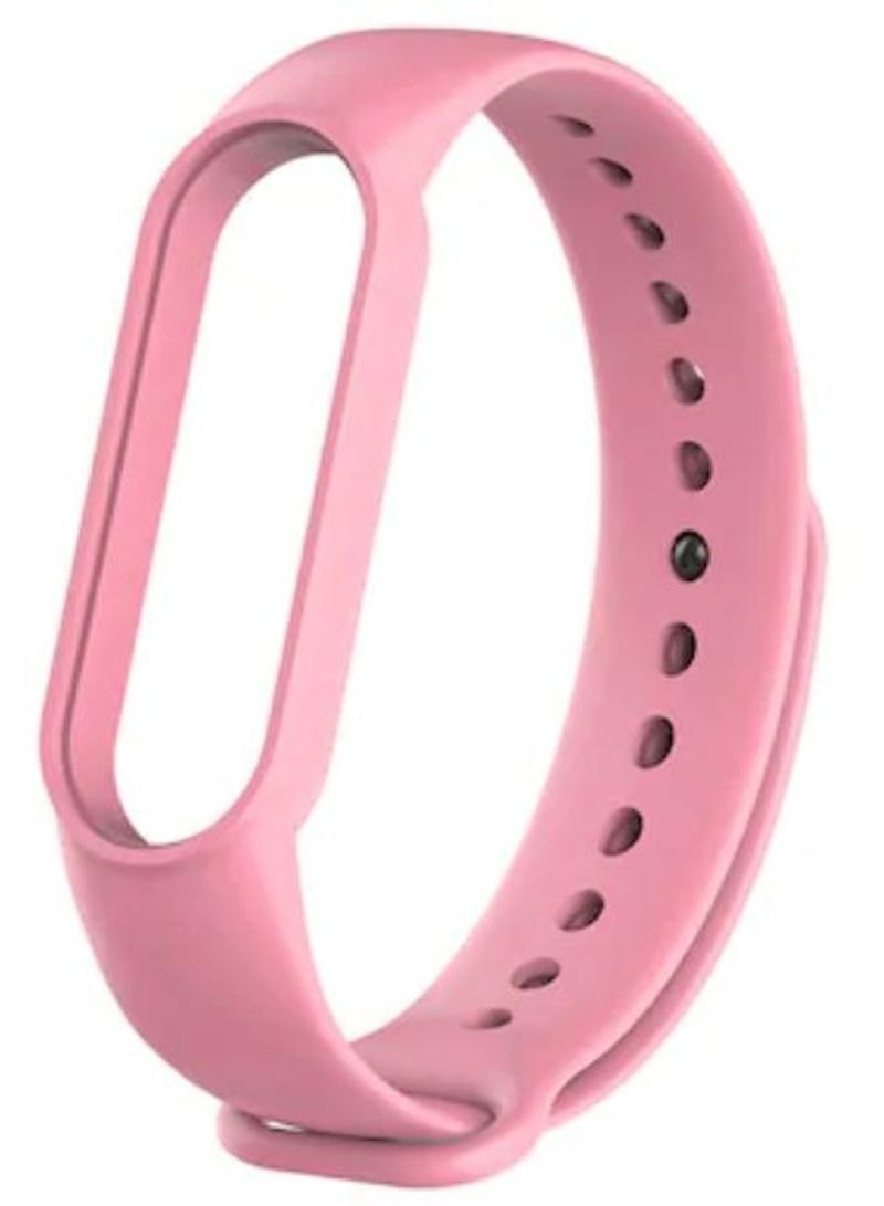 سوار بديل من السيليكون لتتبع اللياقة البدنية شاومي مي باند 5 وردي فاتح
