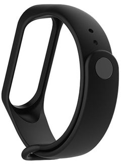 Replacement Silicone Fitness Tracker Band For Xiaomi Mi Band 3 Black