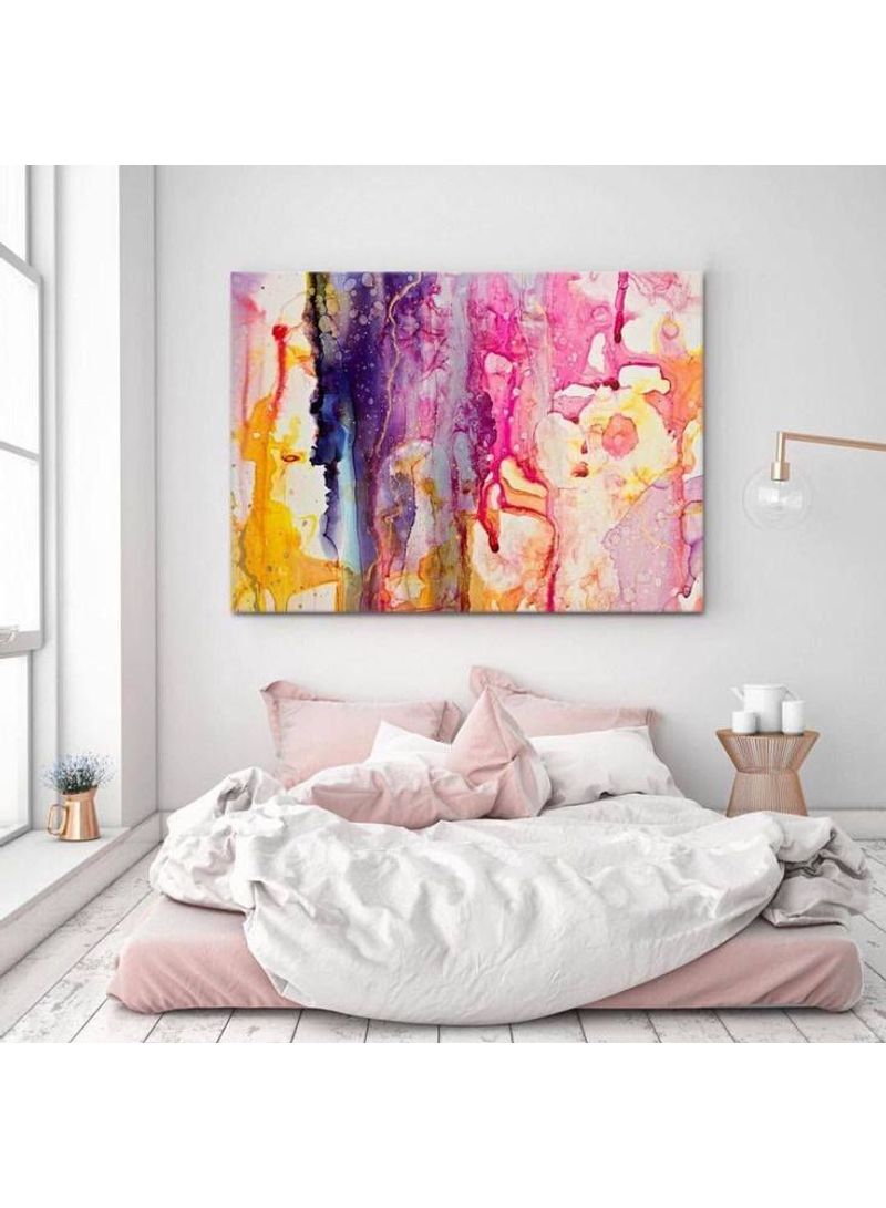 Fast Print Abstract Design Framed Vinyl Tableau Multicolor 180x180cm 