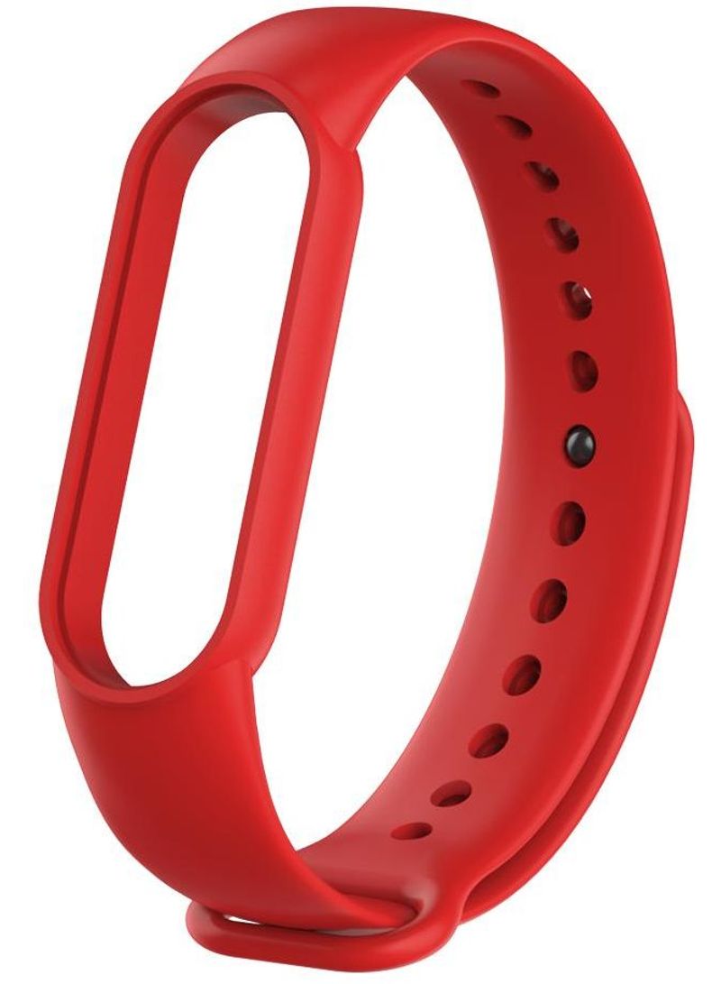 Protective Fitness Tracker Band With Mi Band 5 Dark Red