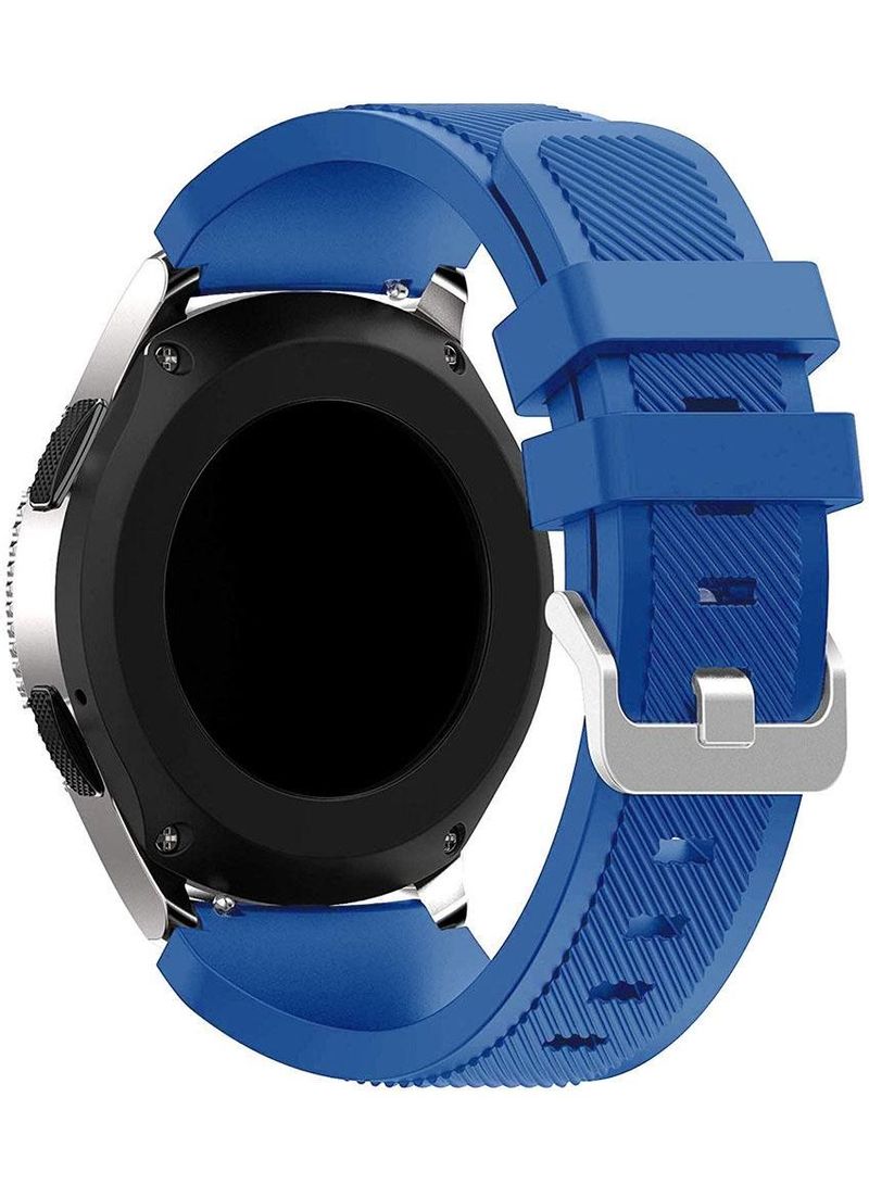 اس اي سوار ساعة ذكية مصنوع من السيليكون من السلسلة الرياضية لساعة هواوي GT1/ هواوي GT2 مقاس 46 مم/ جالاكسي S4 مقاس 46 مم/ سامسونج أكتيف 2 مقاس 44 مم/ هونر ماجيك 2 مقاس 46 مم أزرق - Image 1