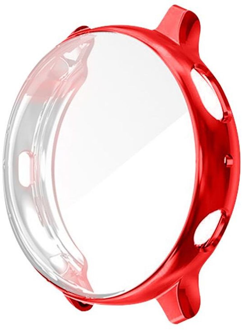 360 Degree Full Protection Silicone Cover With Screen Protector For Samsung Active 2 Red/Clear 