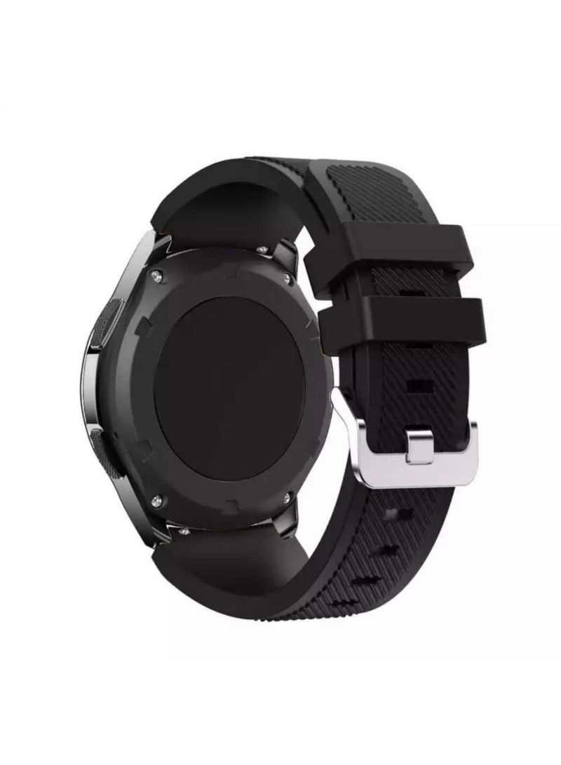 Replacement Silicone Wristband For Samsung Galaxy/Huawei GT Black