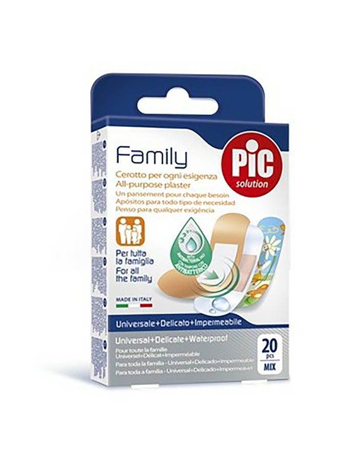 Pic Solution 20-Piece Family Multi Purpose Plaster 