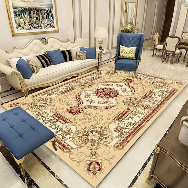 Generic - Modern Simple Bedroom Kitchen Floor Soft Rug Yellow 50x80(WxL)cm - Image 1