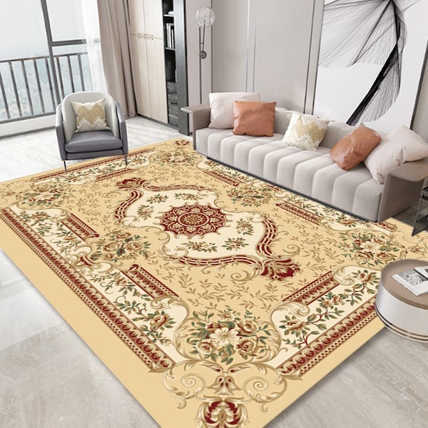 Generic - Modern Simple Bedroom Kitchen Floor Soft Rug Yellow 50x80(WxL)cm - Image 1