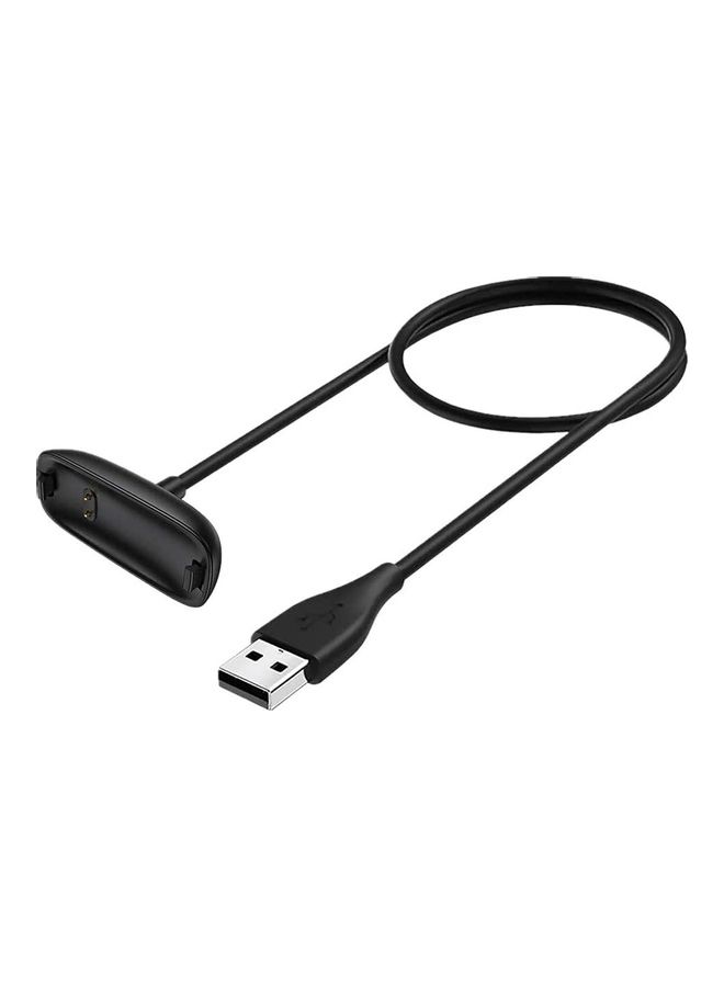 كابل شحن للساعة الذكية فيتبيت إنسباير 2 أسود - Image 1