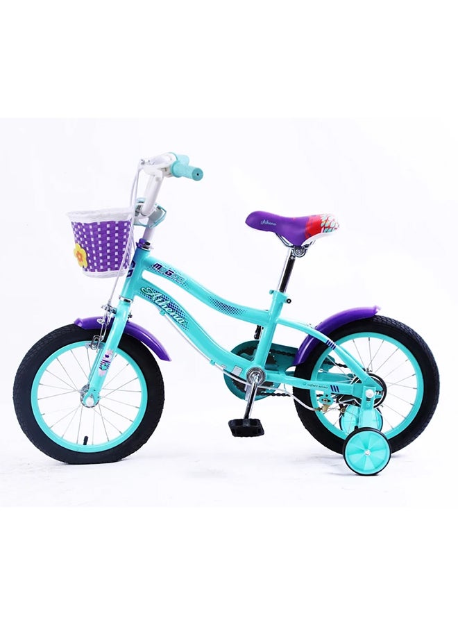 MOGOO Athena 14-Inch Kids Bike | 14-Inch Wheel Size | Adjustable Seat | Green Color 14inch - Image 2
