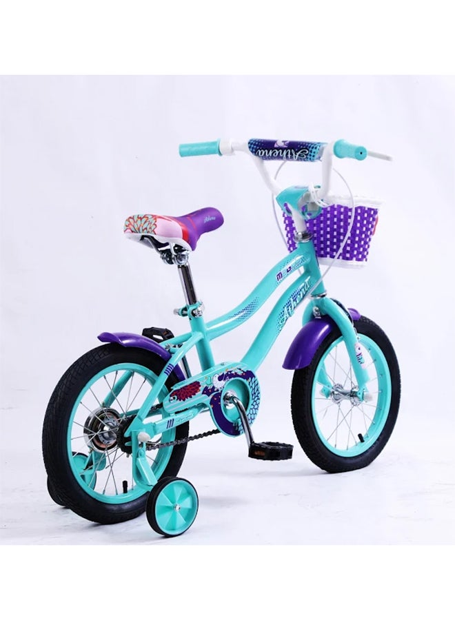 MOGOO Athena 14-Inch Kids Bike | 14-Inch Wheel Size | Adjustable Seat | Green Color 14inch - Image 3