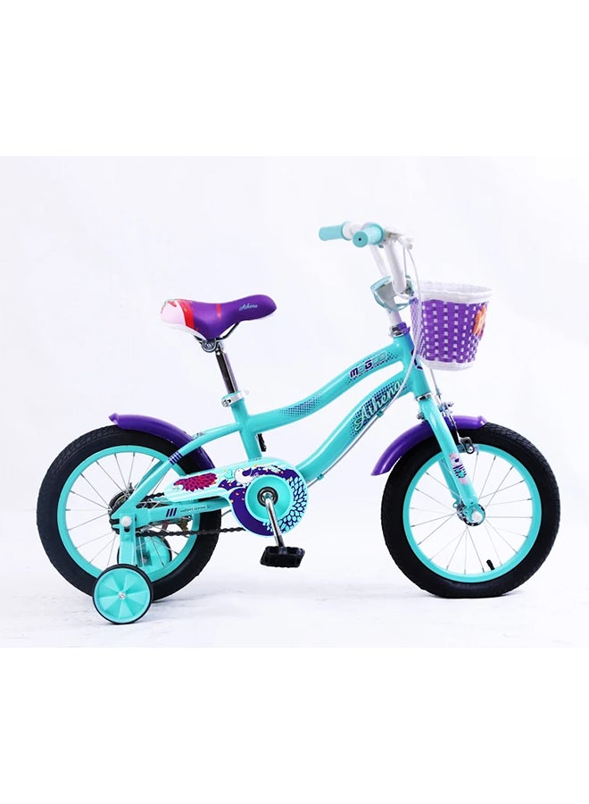 MOGOO Athena 14-Inch Kids Bike | 14-Inch Wheel Size | Adjustable Seat | Green Color 14inch - Image 4