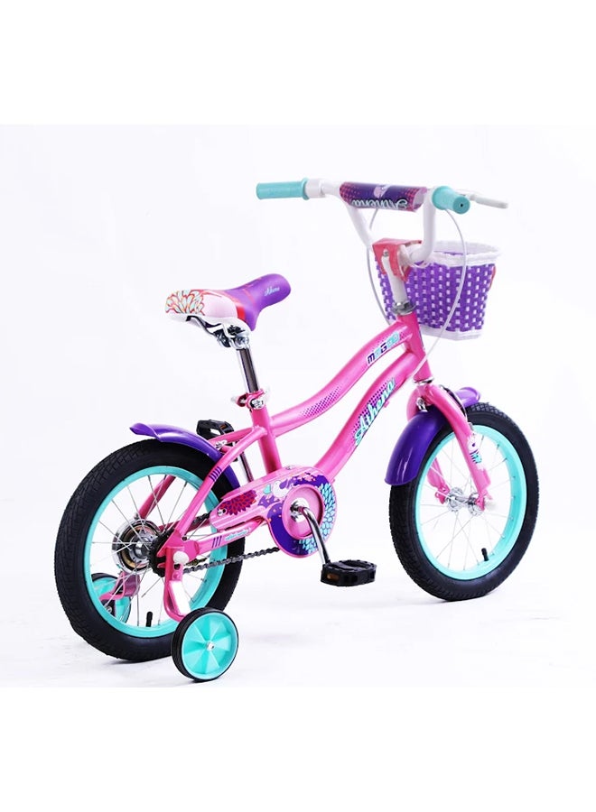 MOGOO Athena 14-Inch Kids Bike | 14-Inch Wheel Size | Adjustable Seat | Pink Color 14inch - Image 3
