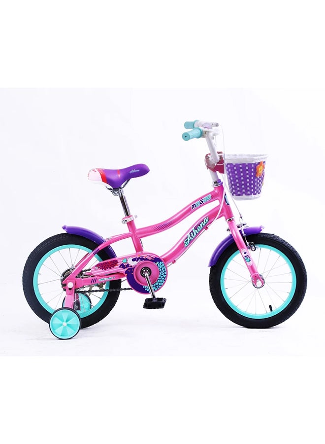 MOGOO Athena 14-Inch Kids Bike | 14-Inch Wheel Size | Adjustable Seat | Pink Color 14inch - Image 4