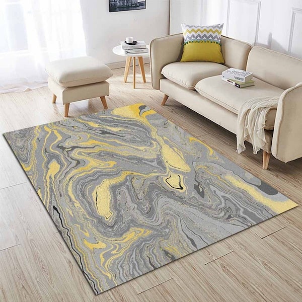 Modern Nordic Style Non-Skid Rug Grey 60x90cm - Image 2
