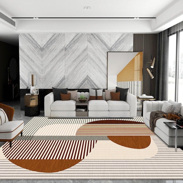 1-Piece Eco-friendly Anti-Slip Living Room Floor Rug Multicolour 40x60cm - Image 2