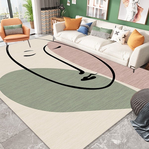 Mordern Abstract Printed Non Slip Door Mat Multicolour 50x80cm  - Image 2