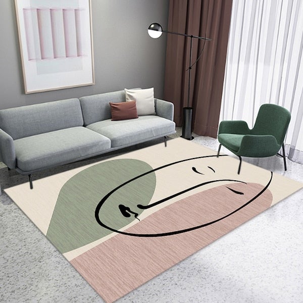 Mordern Abstract Printed Non Slip Door Mat Multicolour 50x80cm  - Image 4