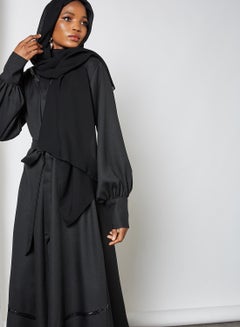 Sequin Embellished Abaya Black - v1610172734/N41217644V_1