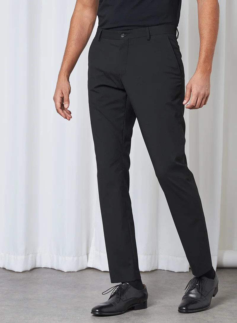 Selected Homme Slim Fit Trousers Black(C-N10)