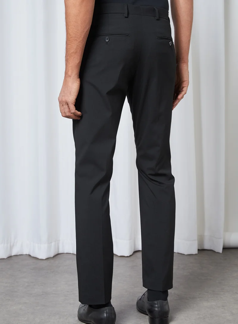 Selected Homme Slim Fit Trousers Black(C-N10)