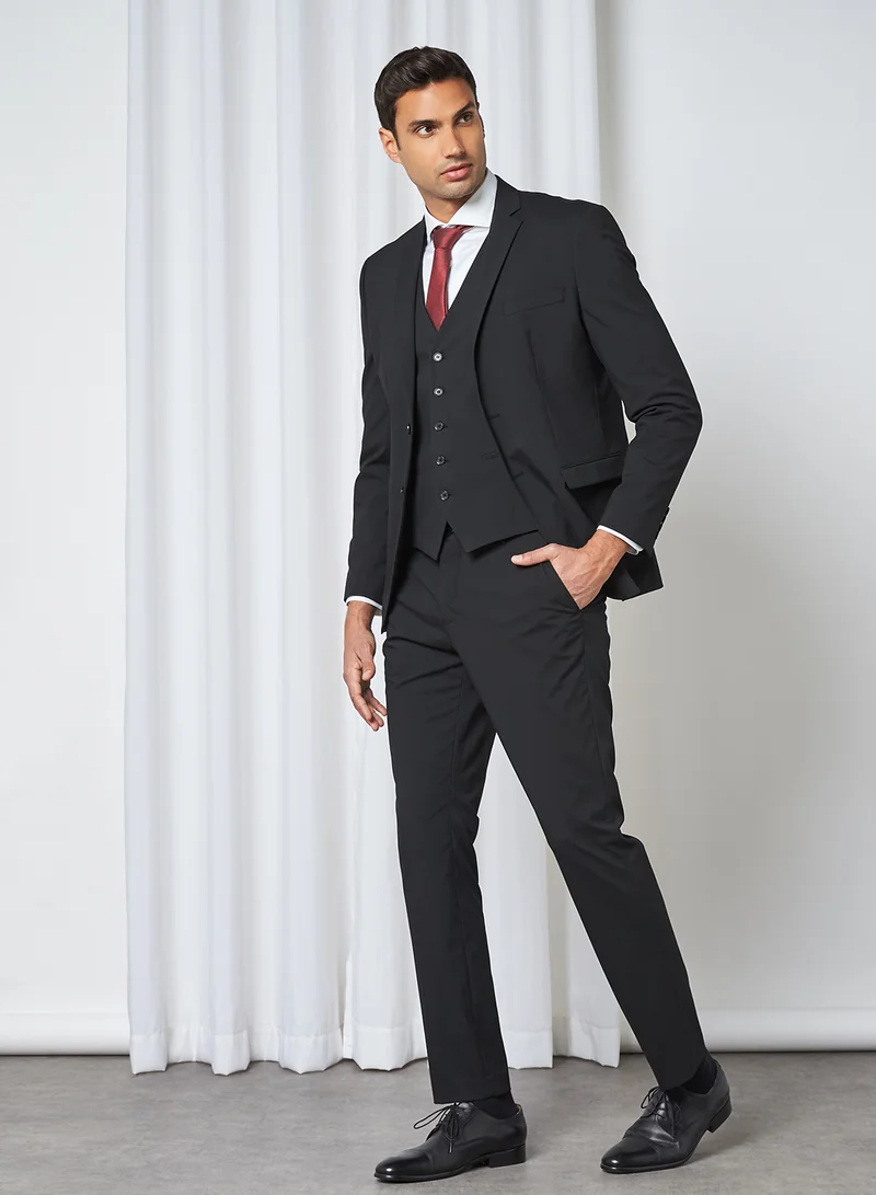 Selected Homme Slim Fit Trousers Black(C-N10)